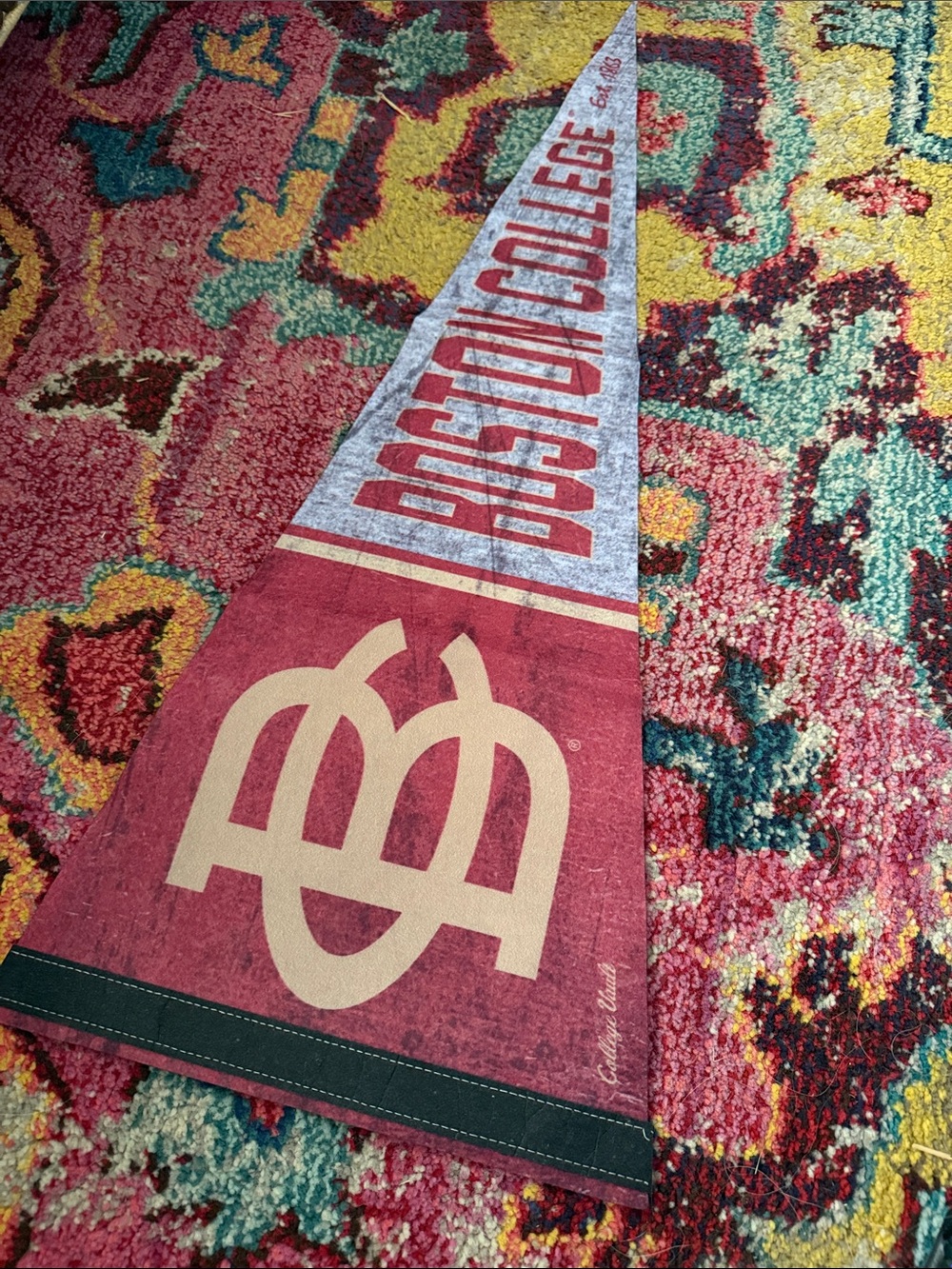 Boston College Eagles Maroon and Gold Throwback Pennant